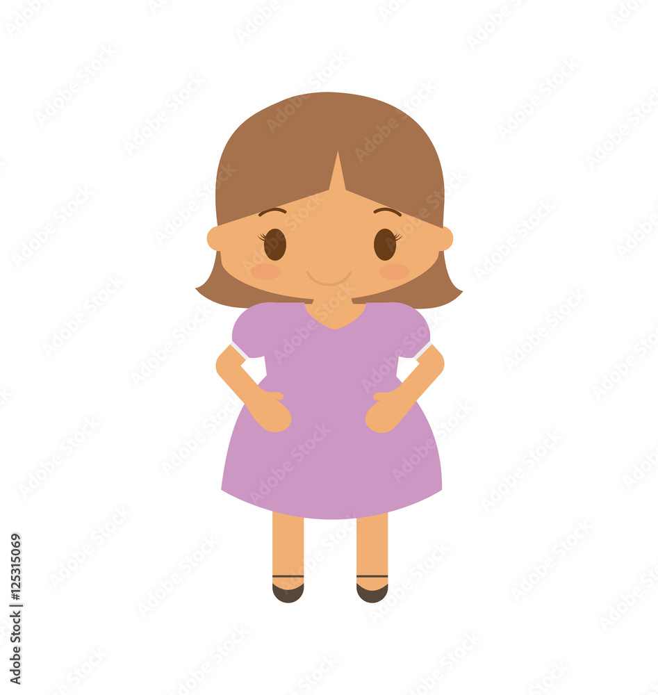 happy girl character avatar vector illustration design happy girl character avatar vector illustration design