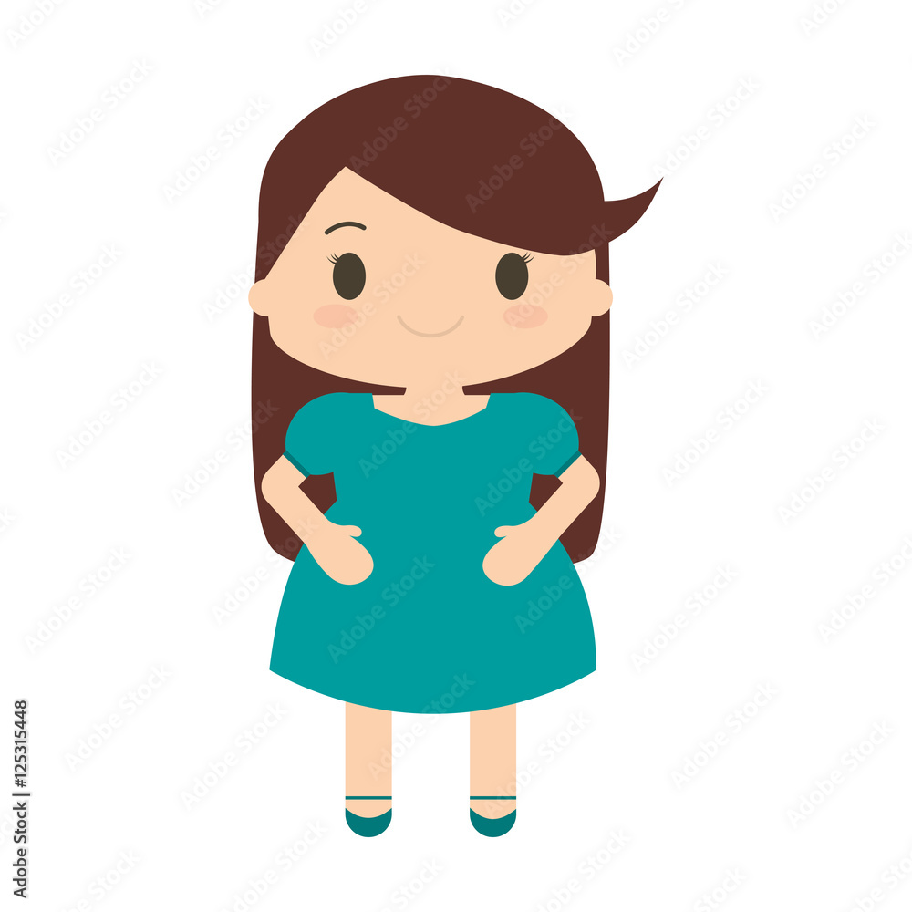 happy girl character avatar vector illustration design happy girl character avatar vector illustration design