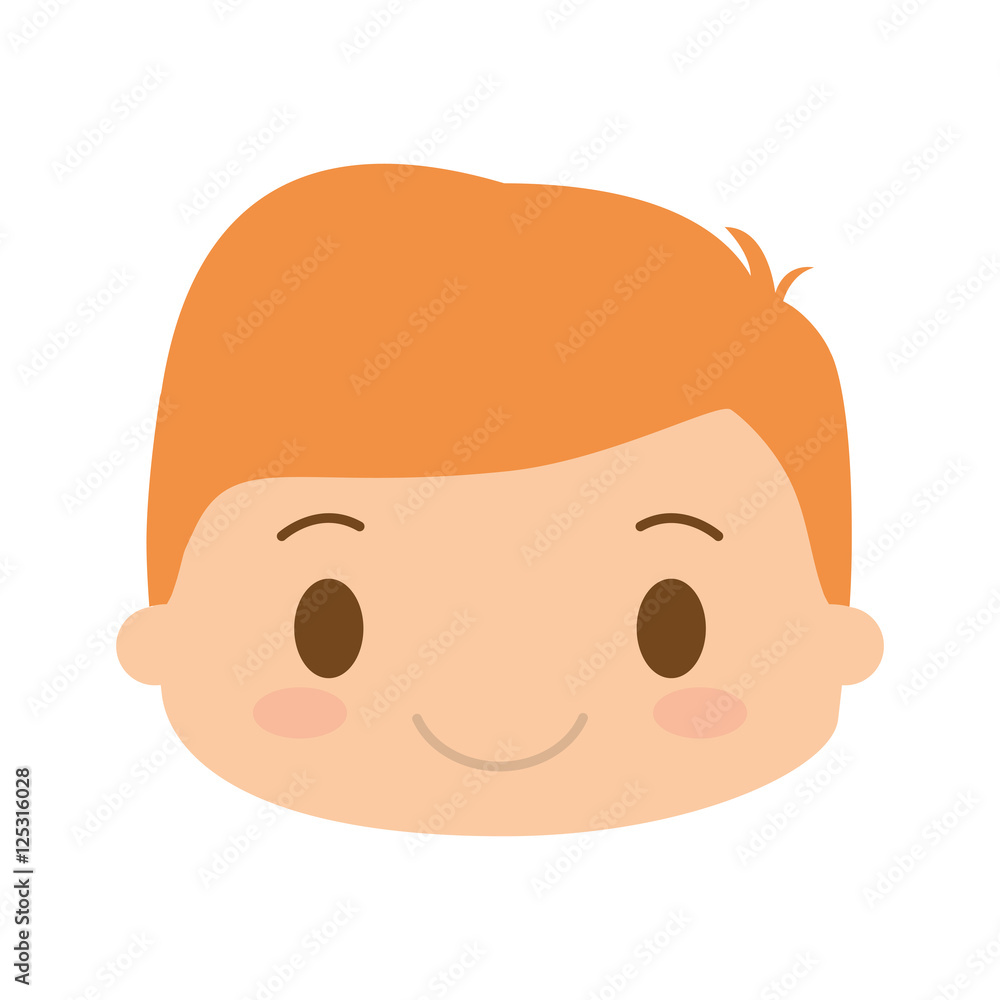 Fototapeta premium happy boy character avatar vector illustration design