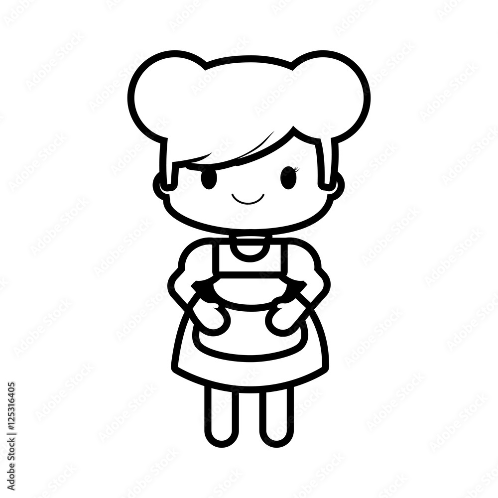 happy girl character avatar vector illustration design happy girl character avatar vector illustration design
