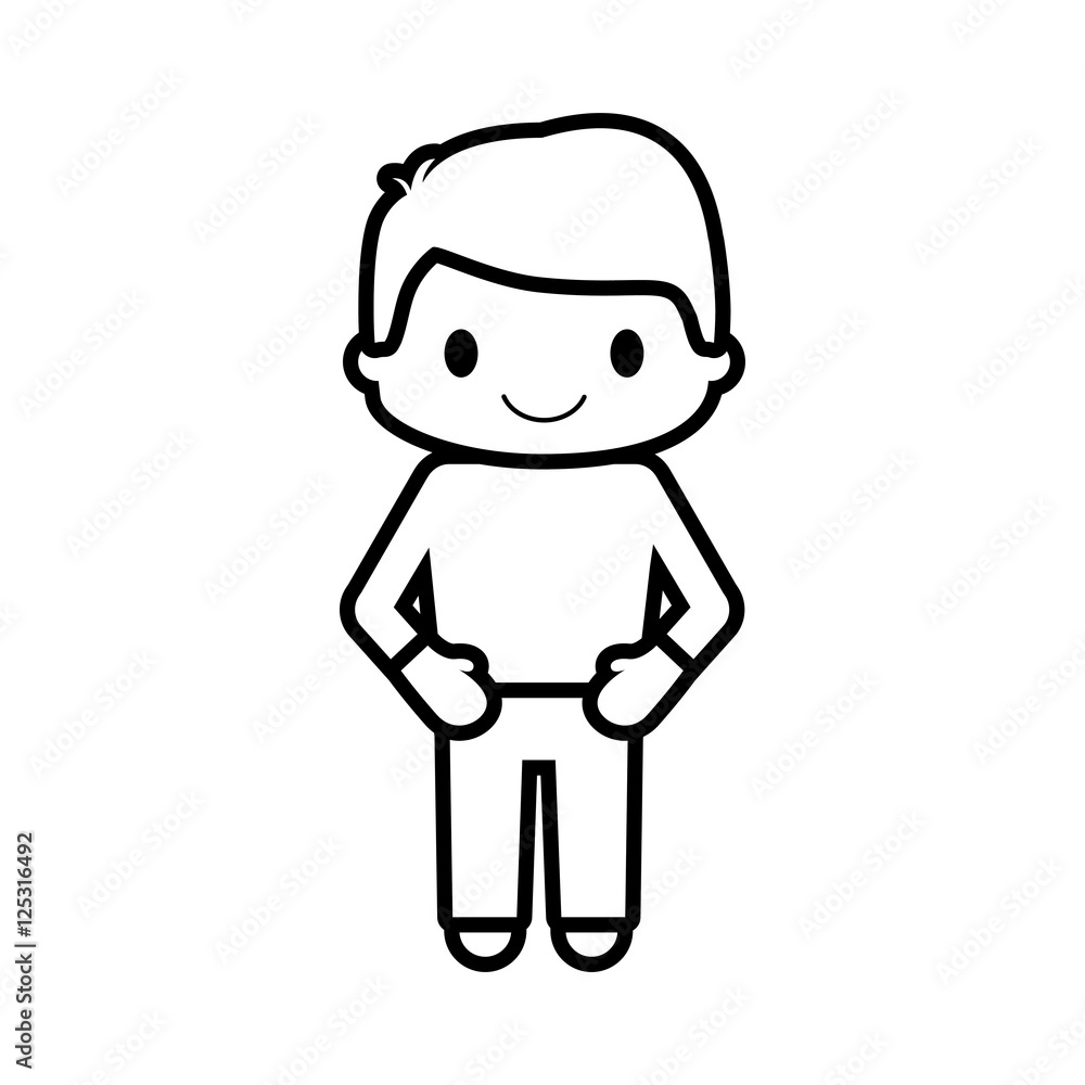 happy boy character avatar vector illustration design happy boy character avatar vector illustration design