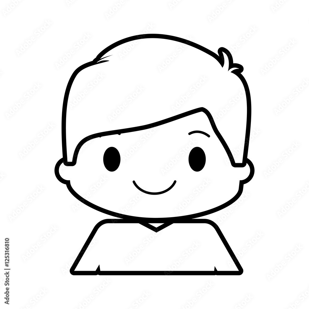 happy boy character avatar vector illustration design happy boy character avatar vector illustration design