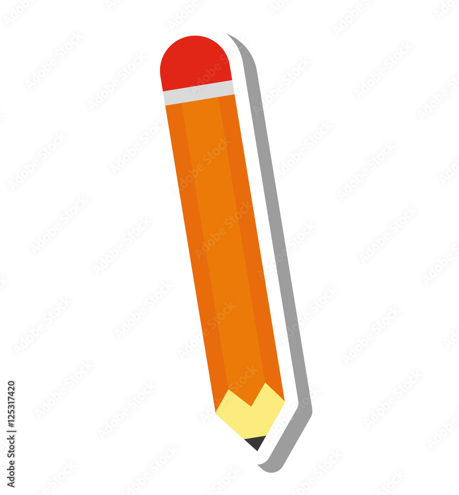 pencil school supply isolated icon vector illustration design pencil school supply isolated icon vector illustration design