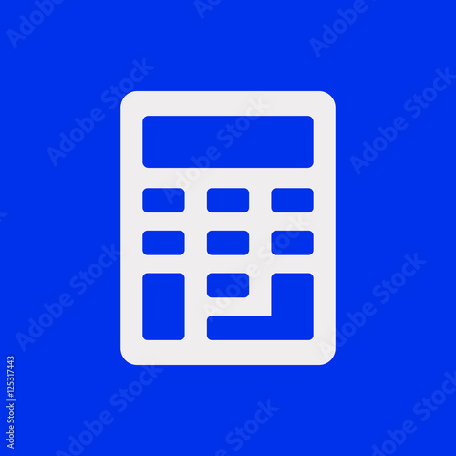 Calculator icon stock vector illustration flat design
