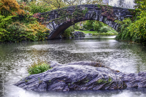 Gapstow bridge Central Park, New York City photo