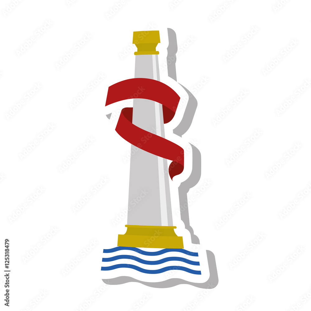 Vecteur Stock pillars of Hercules emblem vector illustration design