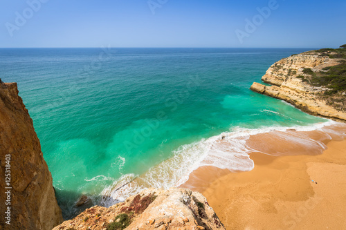 Praia de Benagil beach on atlantic coast, Algarve, Portugal