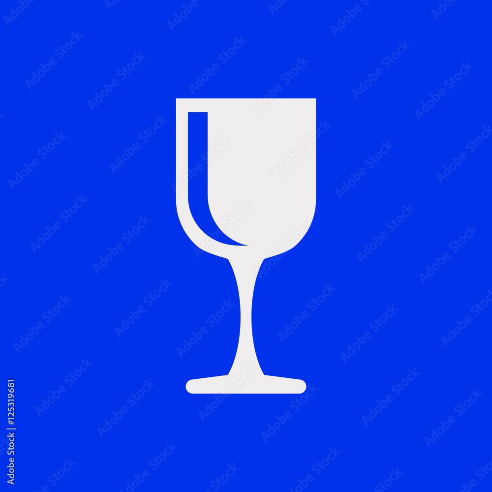 wineglass icon stock vector illustration flat design wineglass icon stock vector illustration flat design