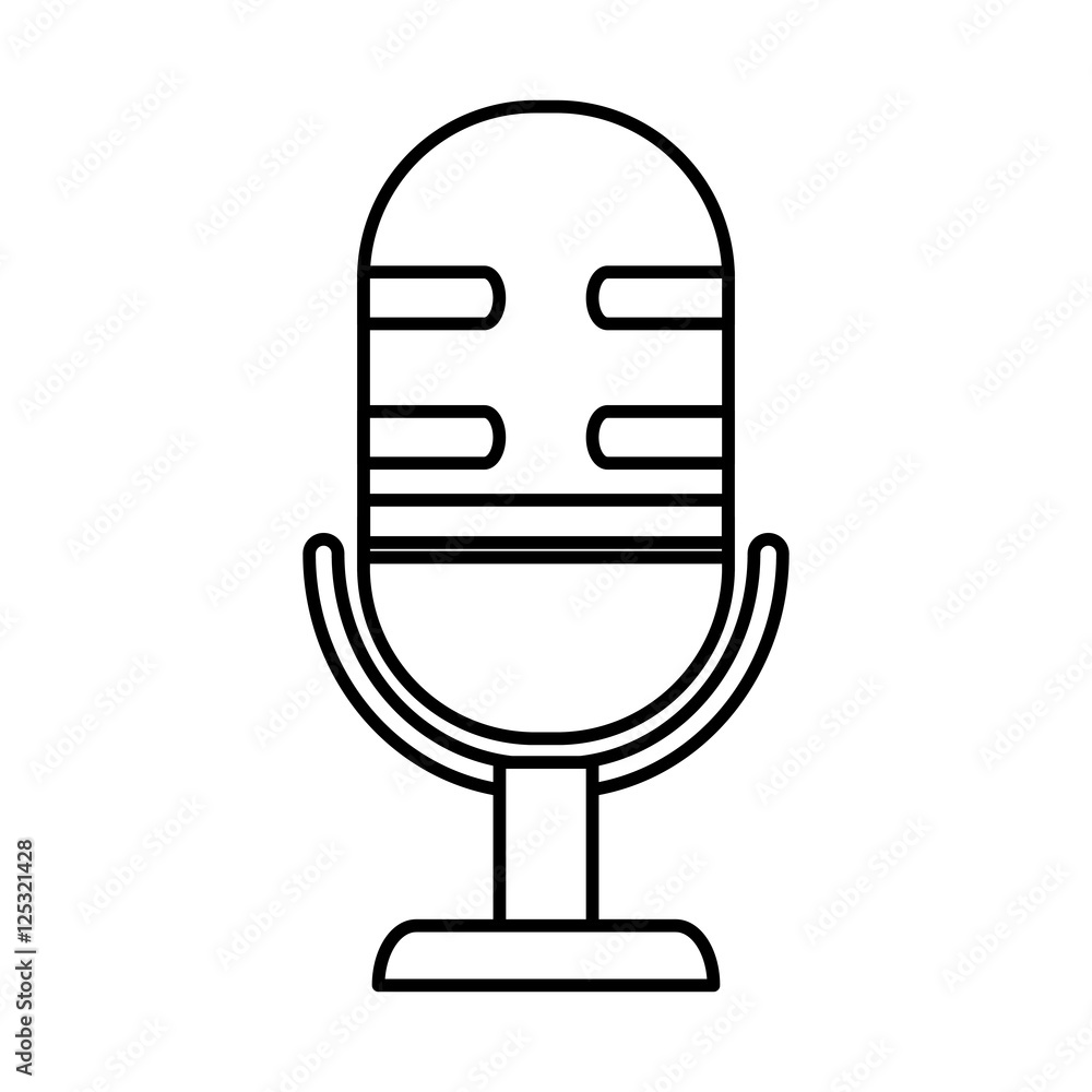 microphone audio device isolated icon vector illustration design microphone audio device isolated icon vector illustration design