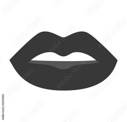 sexy female lips isolated icon vector illustration design