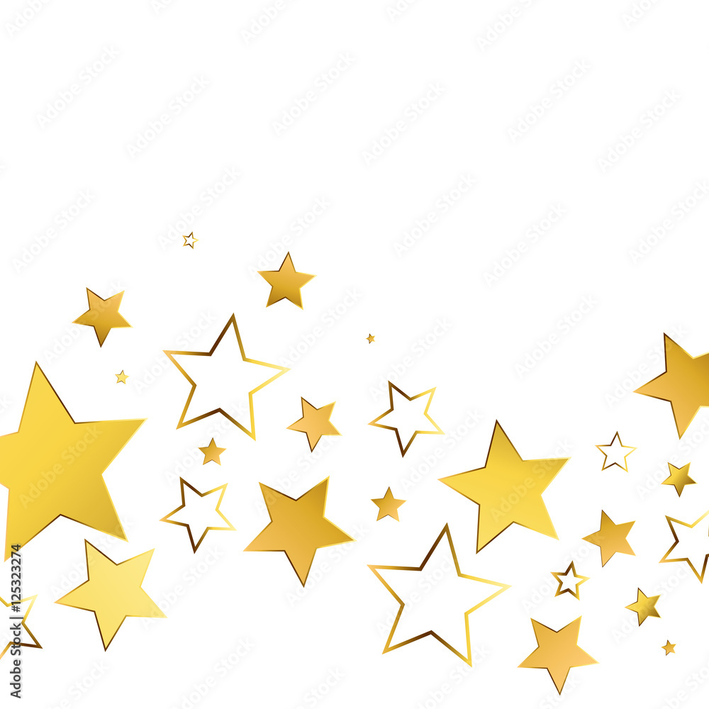 Fototapeta premium Gold stars background