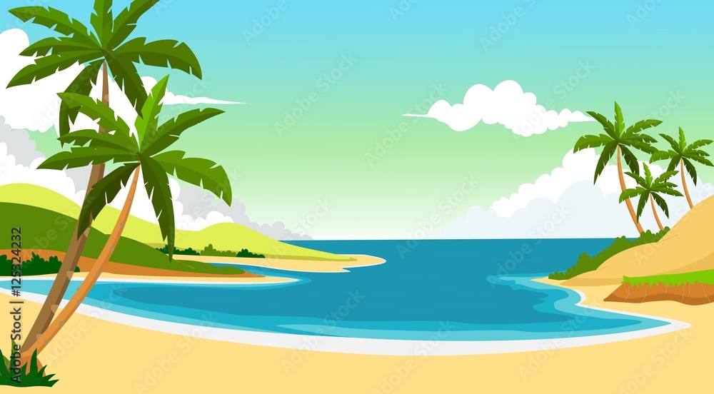 Naklejka premium beach background for you design