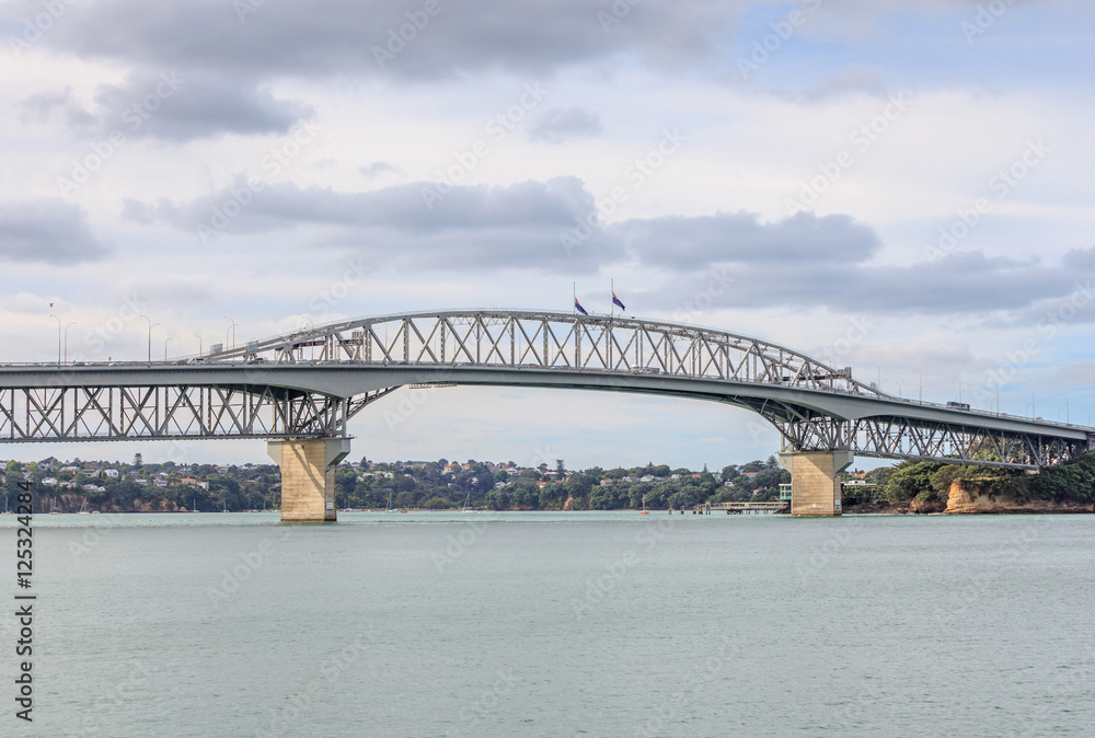 Auckland Harbor Bridge.