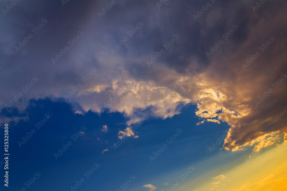 Sunset dramatic sky clouds cloud cloudscape