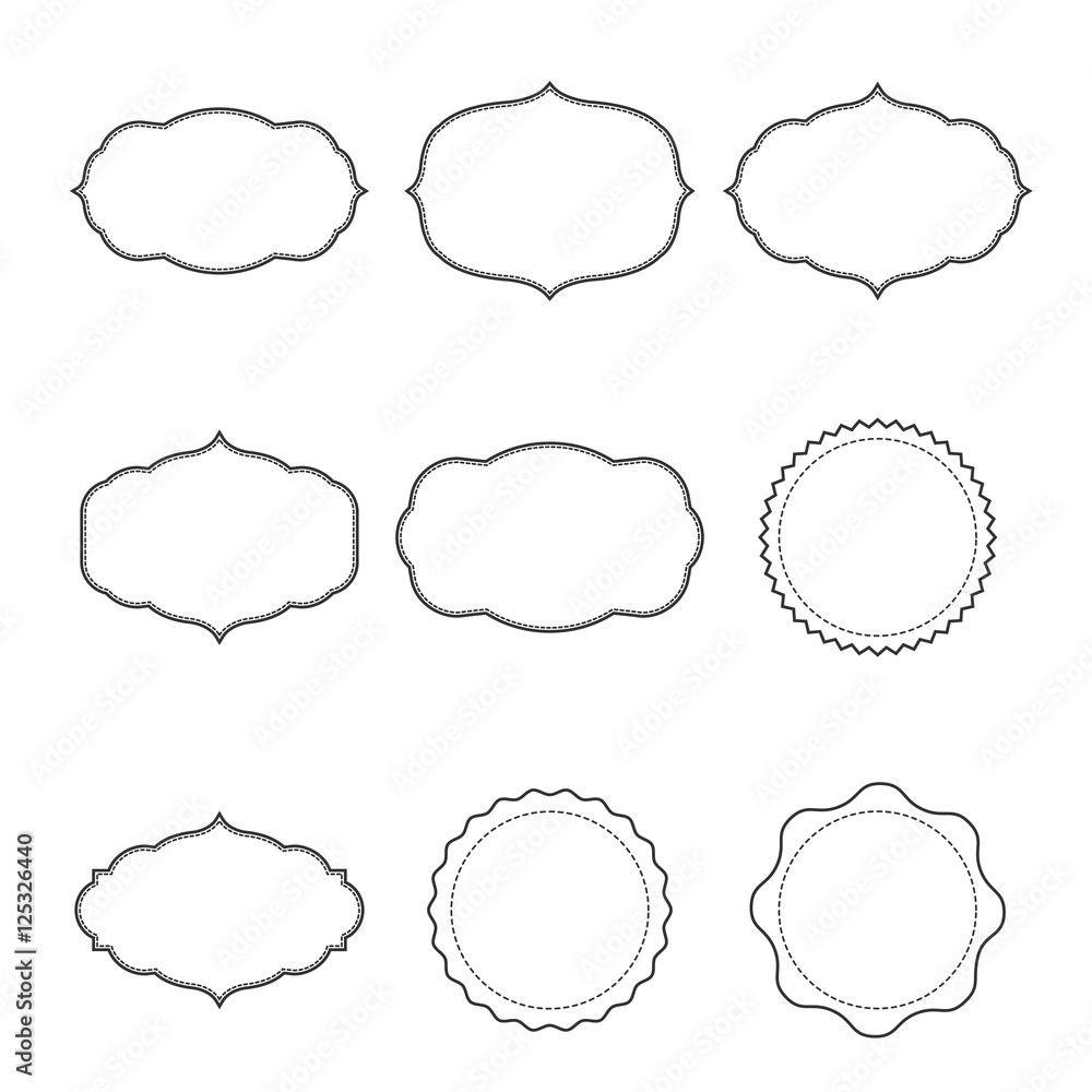 Fototapeta premium Vintage frame label