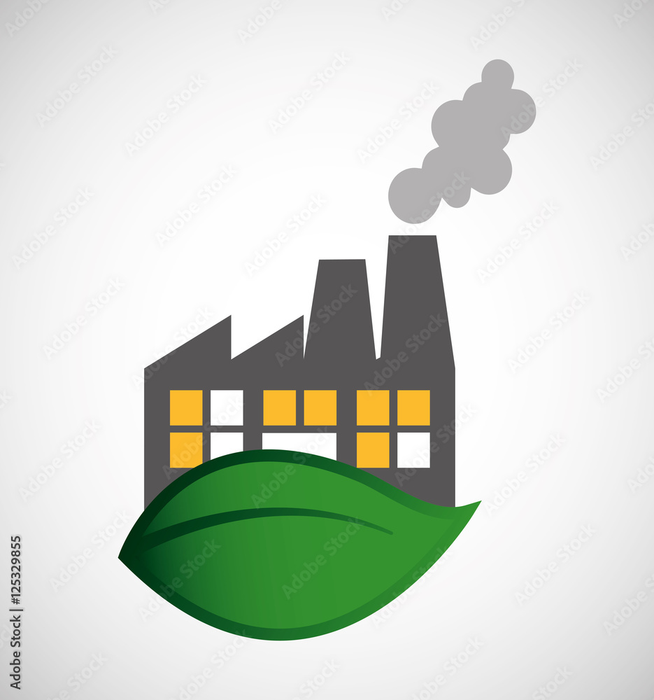 ecological alternative energy green vector illustration design