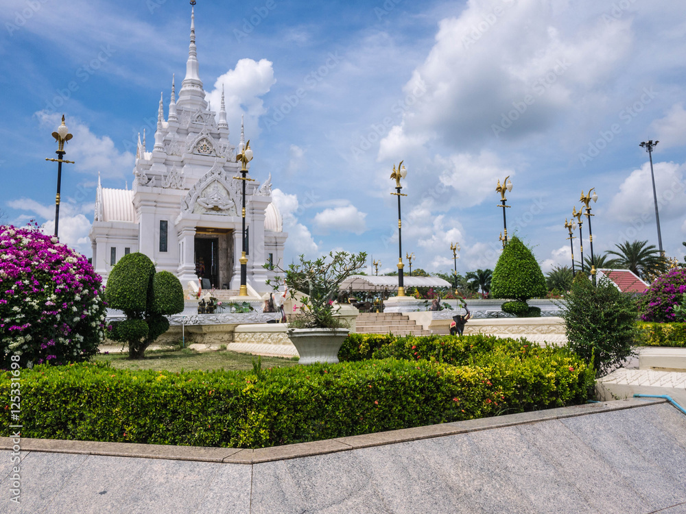 Tourist Attraction, The City Pillar Shrine of Surat Thani province of Thailand. Surat Thani is province in southern of Thailand