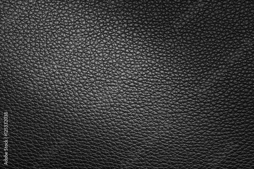 Black leather texture or leather background for design with copy space for text or image.