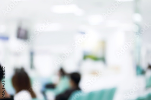 blurry image of hospital