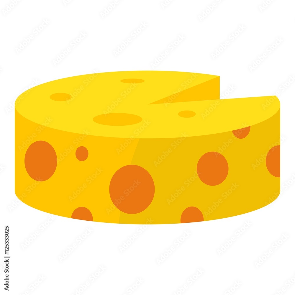 Cheese icon. Cartoon illustration of cheese vector icon for web Cheese icon. Cartoon illustration of cheese vector icon for web