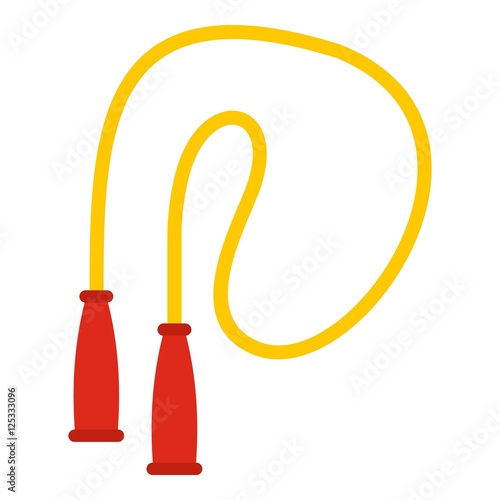 Skipping rope icon. Flat illustration of skipping rope vector icon for web