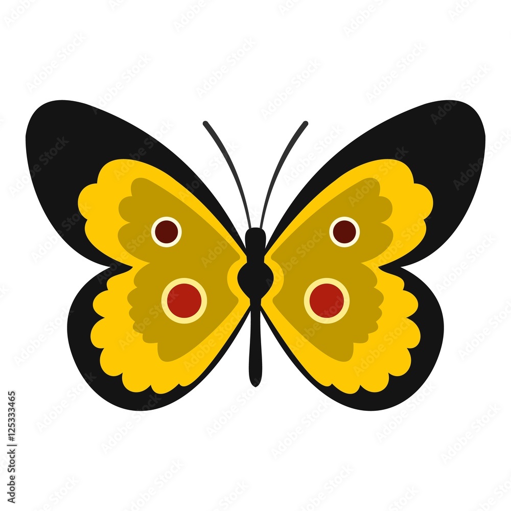 Butterfly icon. Flat illustration of butterfly vector icon for web