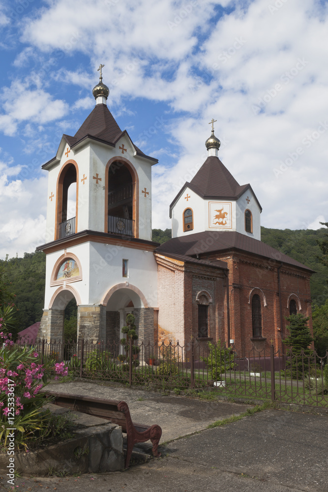 Temple of Saint George in village Lesnoye, Adler district Krasnodar region, Russia