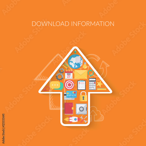 Arrow shape and content symbols.