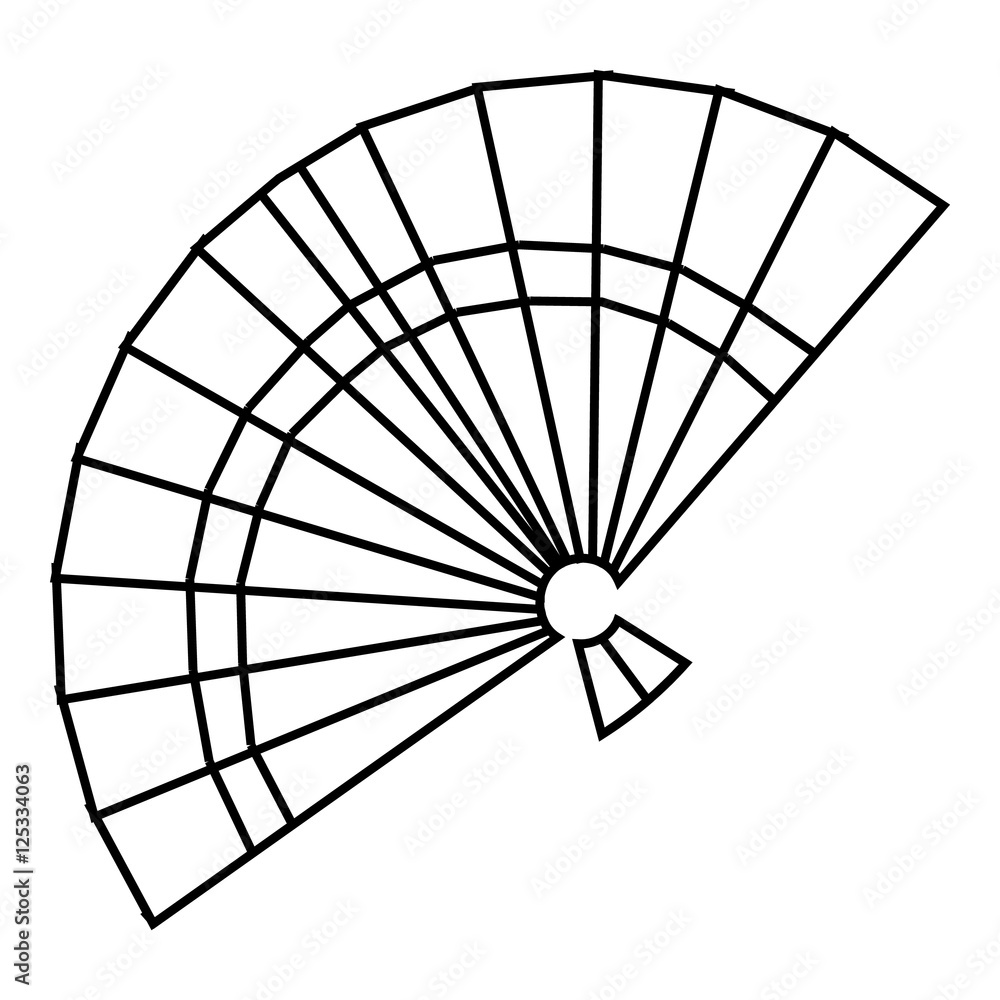 Fan icon. Outline illustration of fan vector icon for web Stock Vector ...