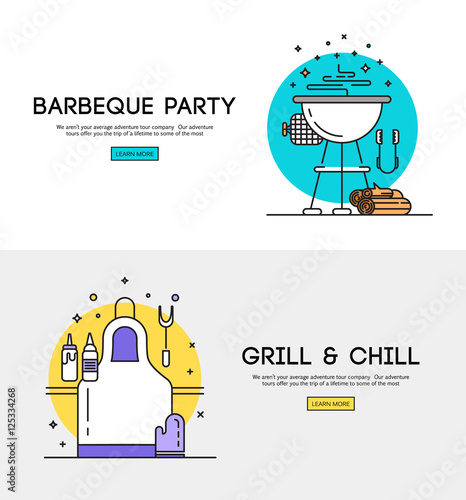 Barbeque party illustration