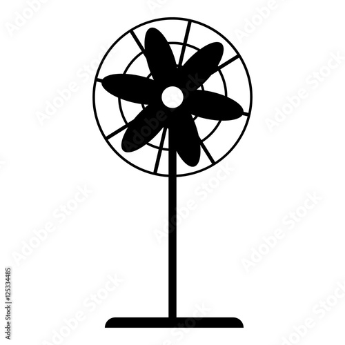 Fan icon. Simple illustration of fan vector icon for web