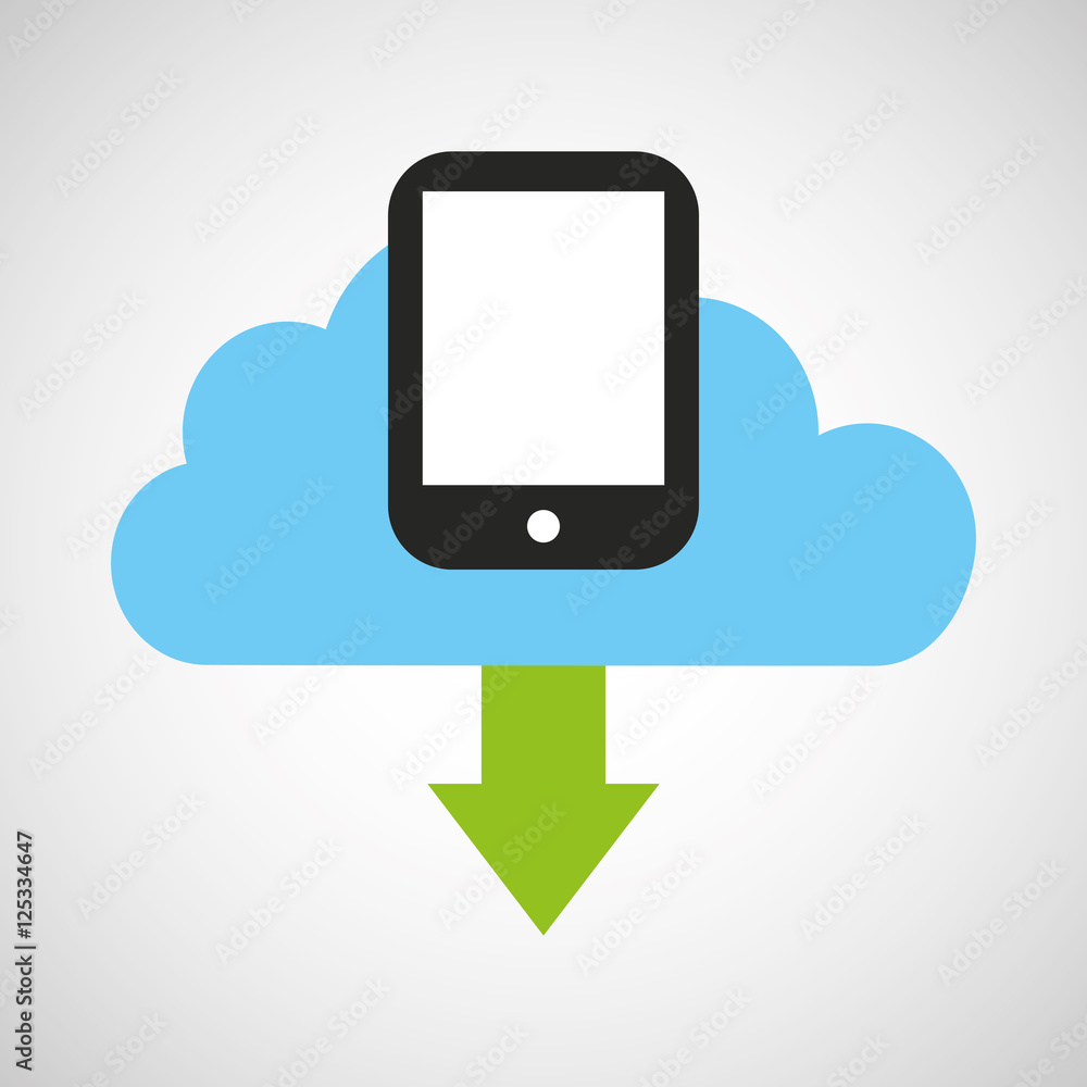 cloud computing data storage vector illustration design cloud computing data storage vector illustration design