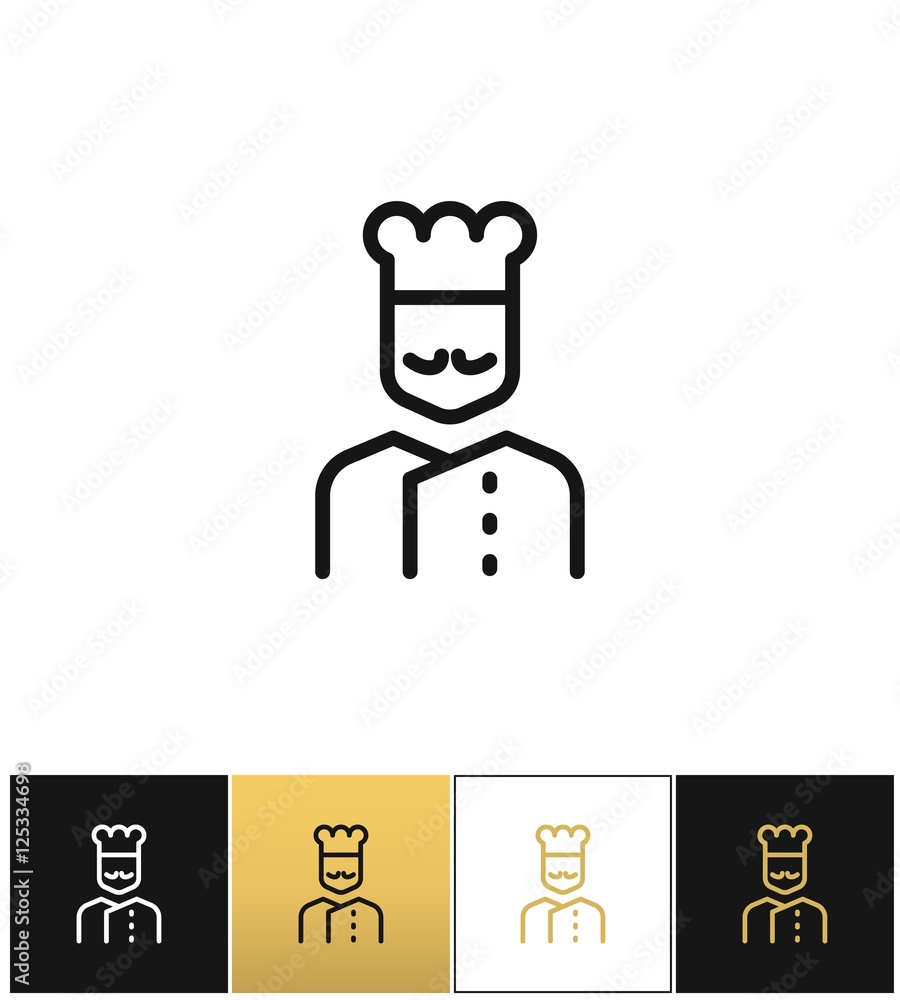 Cook line vector icon Cook line vector icon