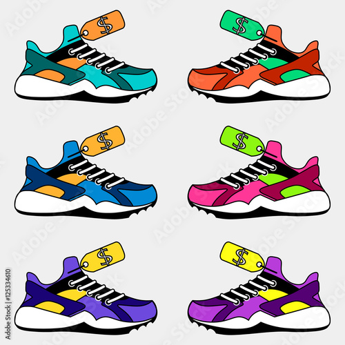 sneakers logo, the price of shoes