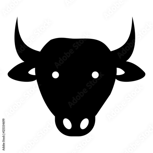 Cow icon. Simple illustration of cow vector icon for web