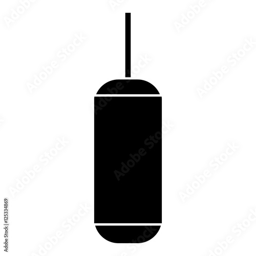 Punching bag icon. Simple illustration of punching bag vector icon for web
