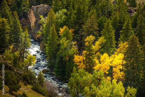 Tensleep Creek Wyoming Fall Colors photo