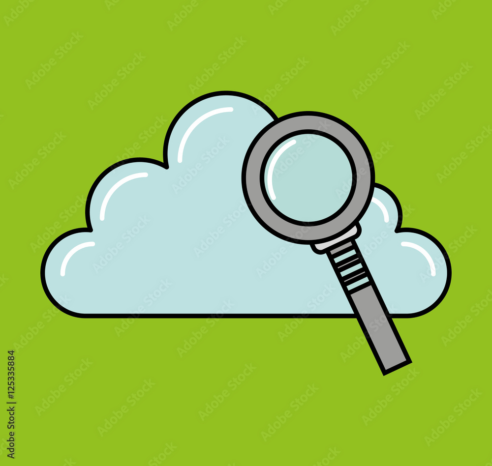 cloud computing data storage vector illustration design cloud computing data storage vector illustration design