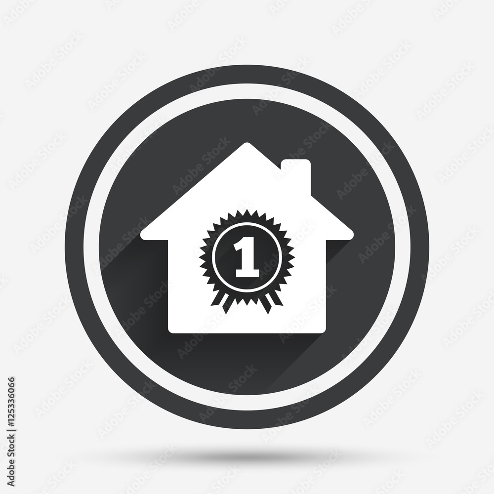 Best home. First place award icon. Best home. First place award icon.