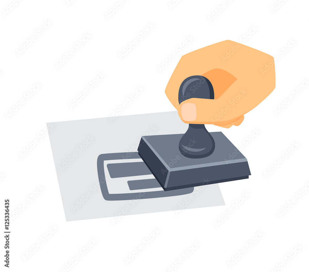Hand with stamp Hand with stamp