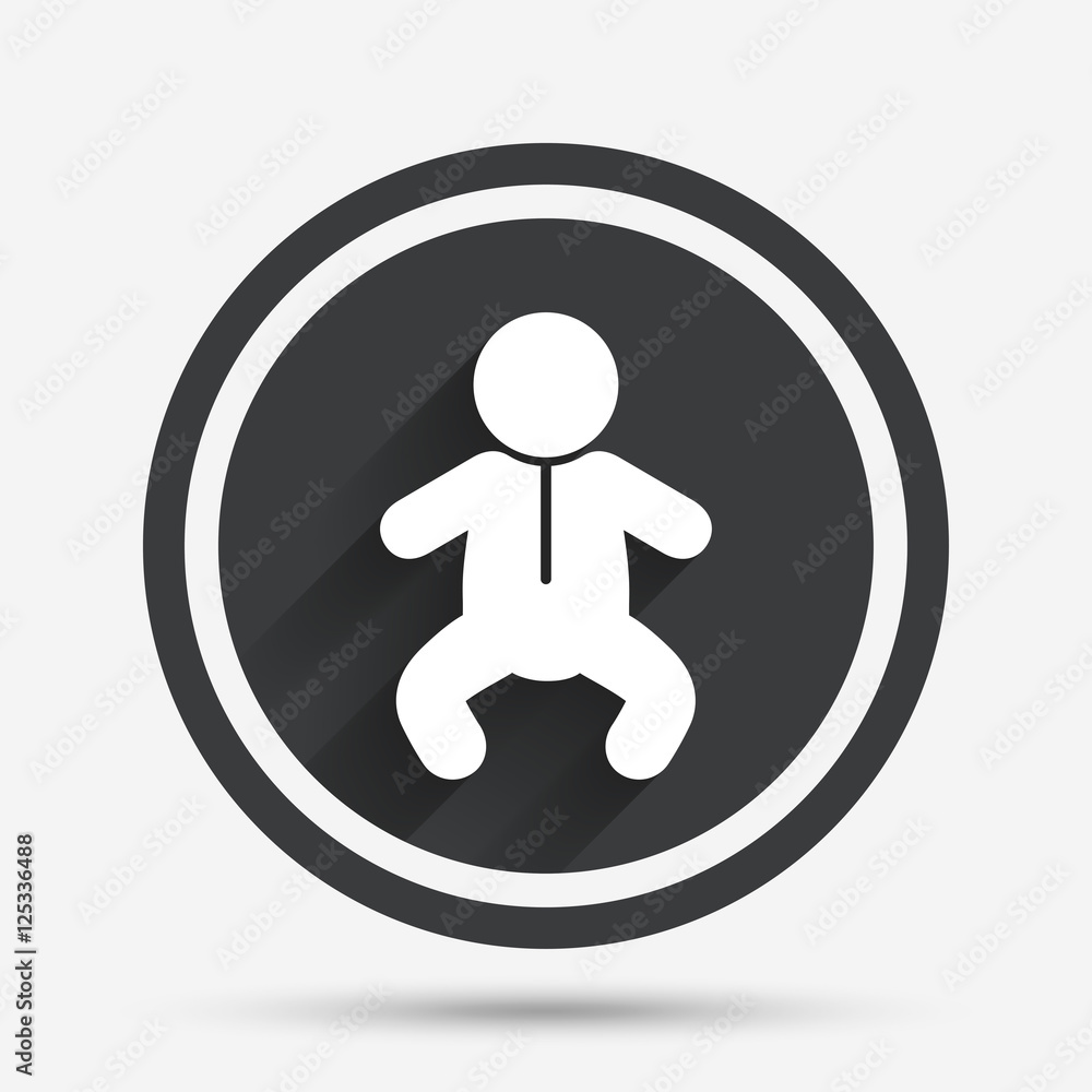 Baby infant sign icon. Toddler boy symbol. Baby infant sign icon. Toddler boy symbol.