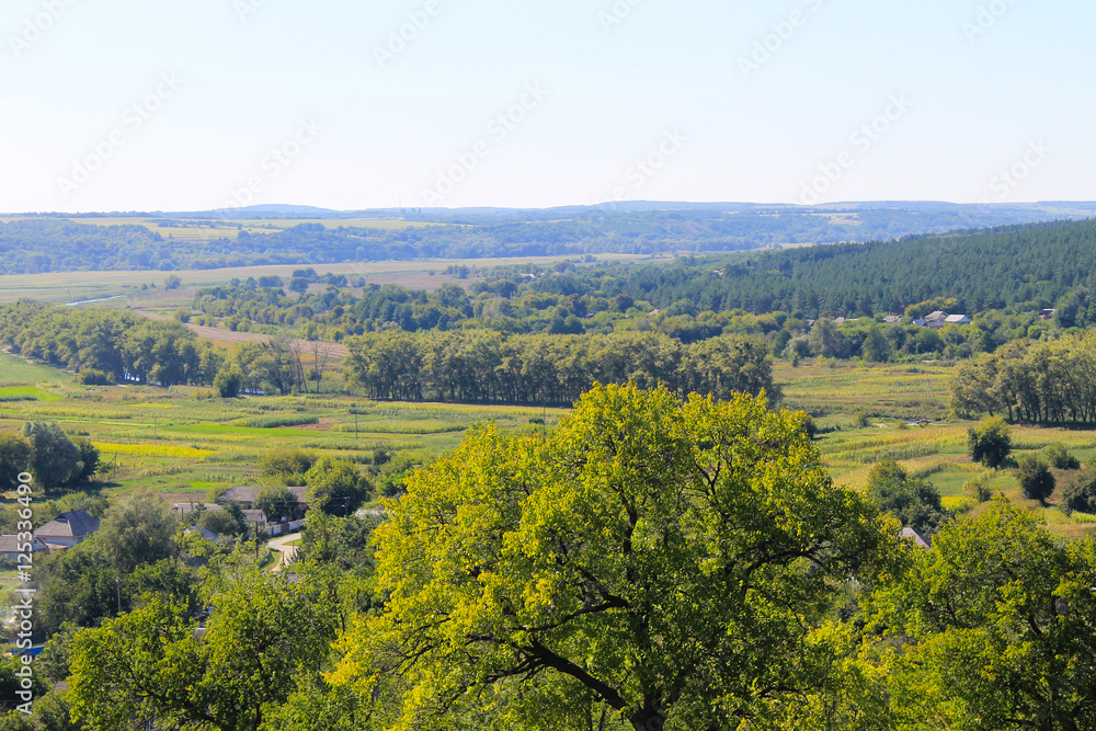 View on the village in Ukraine