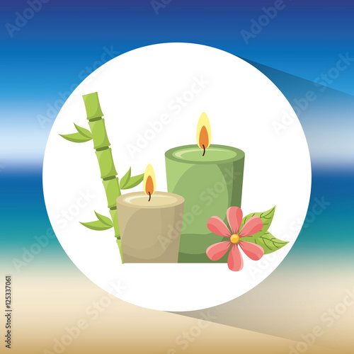 natural spa center icons vector illustration design