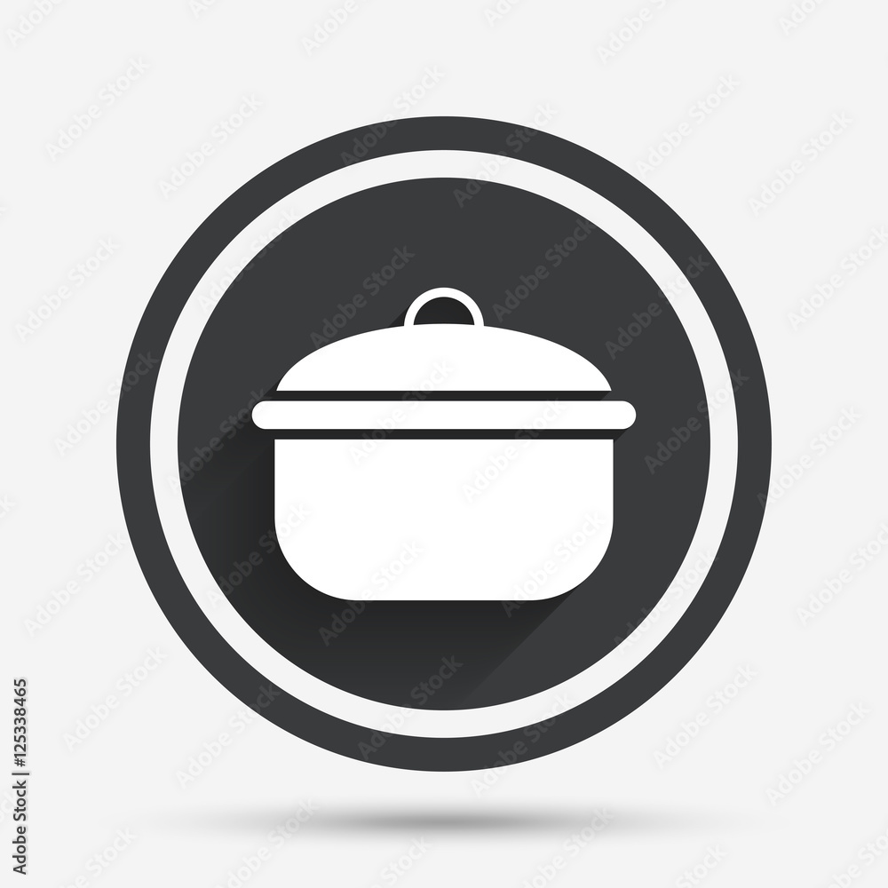 Cooking pan sign icon. Boil or stew food symbol. Cooking pan sign icon. Boil or stew food symbol.