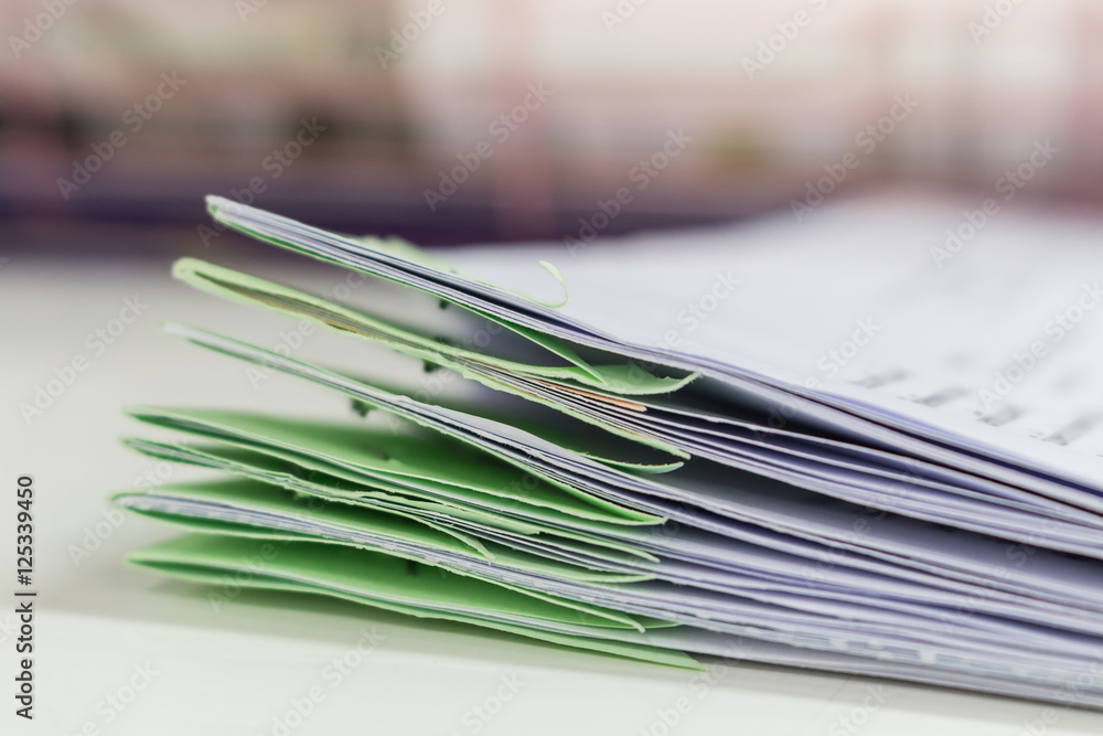 Stacks of paper Stacks of paper
