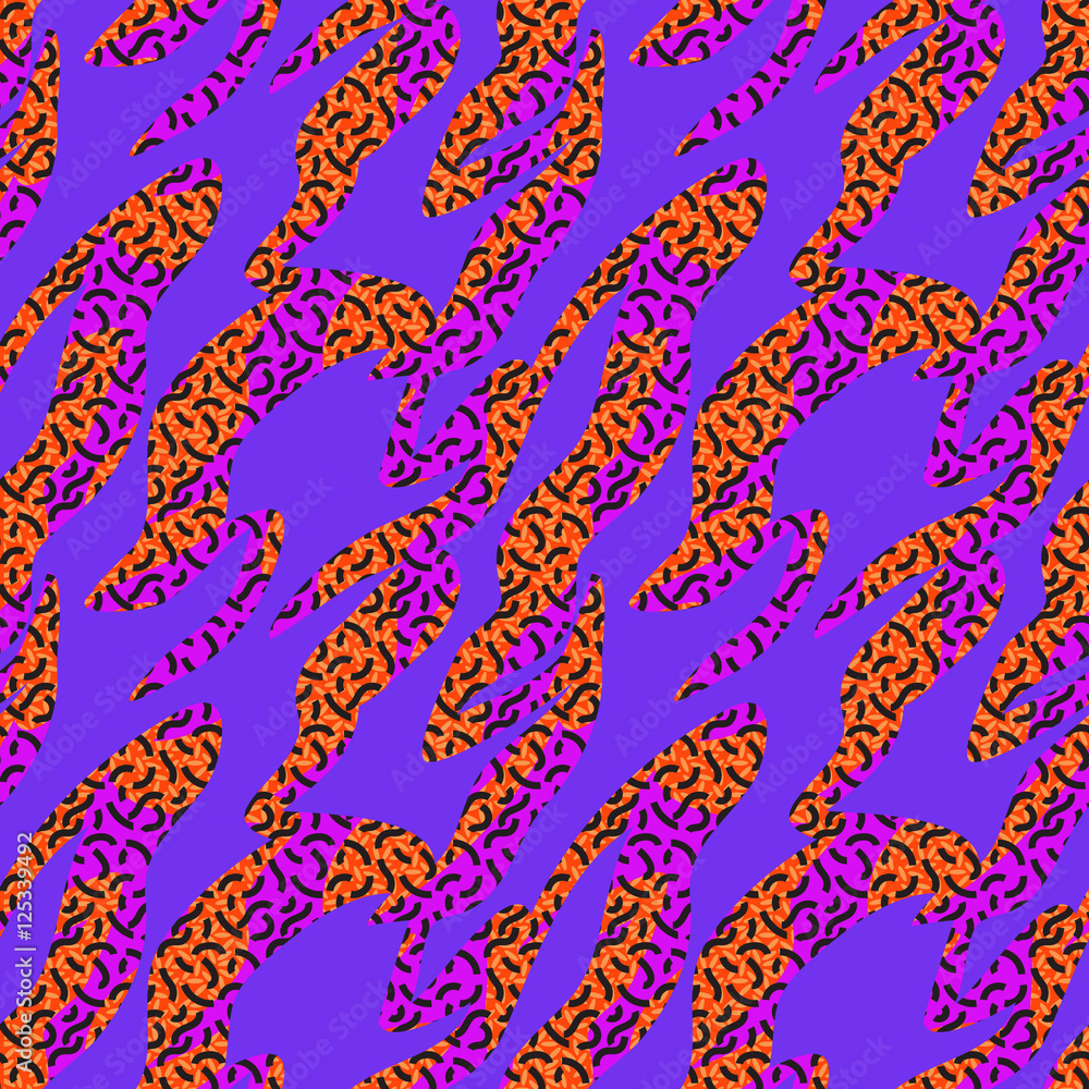 Obraz premium Mephis vector pattern with geometric shapes