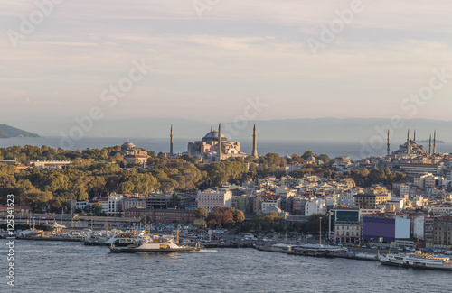 Golden Horn at Dusk in Istanbul, Turkey 