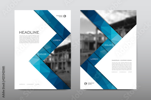 Brochure layout template flyer design vector, Magazine booklet cover abstract background