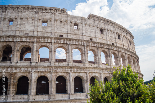 The Colosseum or Coliseum, also known as the Flavian Amphitheatre in Rome, Italy