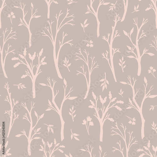seamless pattern with branches 